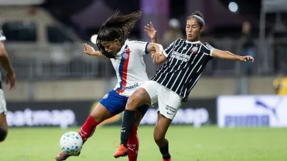 Corinthians bateu o Bahia na partida de ida da semifinal do Brasileirão feminino • Letícia Martins/EC Bahia